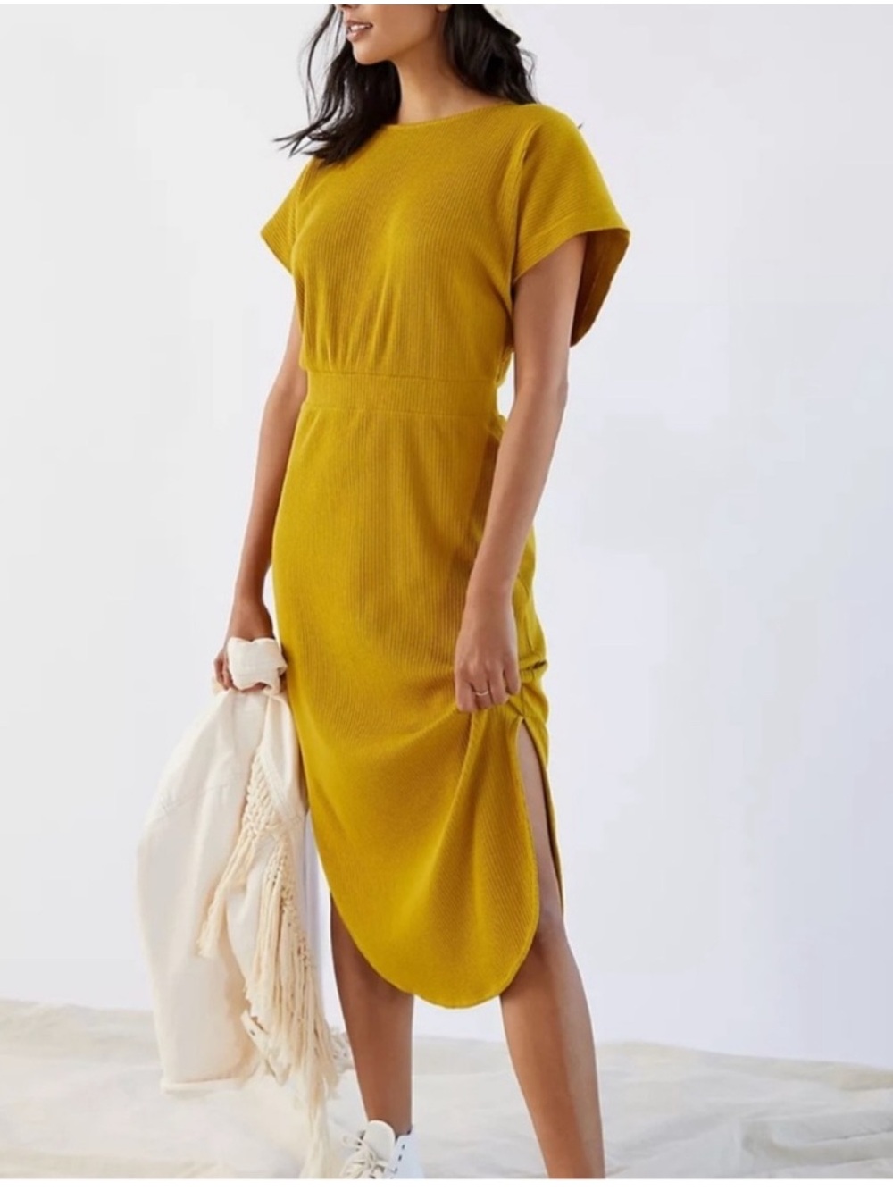 Daily Practice by Anthropologie Dolman-Sleeved Midi Dress XS